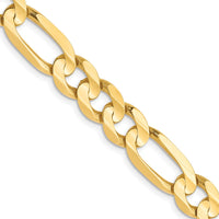 Load image into Gallery viewer, 10K 6.75mm Concave Figaro Chain
