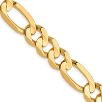 Load image into Gallery viewer, 10K 8.75mm Concave Figaro Chain

