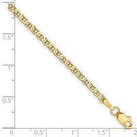 Load image into Gallery viewer, 10K 2.4mm Flat Anchor Chain
