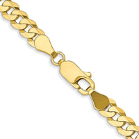 Load image into Gallery viewer, 10K 4.6mm Flat Beveled Curb Chain
