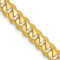 Load image into Gallery viewer, 10K 4.6mm Flat Beveled Curb Chain
