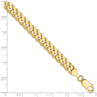 Load image into Gallery viewer, 10K 7.25mm Flat Beveled Curb Chain
