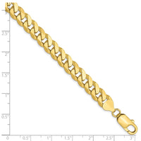 Load image into Gallery viewer, 10K 8mm Flat Beveled Curb Chain
