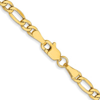 Load image into Gallery viewer, 10K 3.5mm Semi-Solid Figaro Chain
