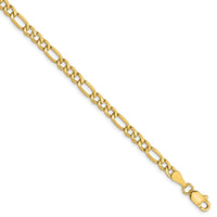 Load image into Gallery viewer, 10K 3.5mm Semi-Solid Figaro Chain

