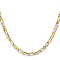 Load image into Gallery viewer, 10K 4.75mm Semi-Solid Figaro Chain
