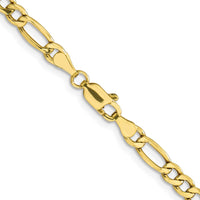 Load image into Gallery viewer, 10K 4.75mm Semi-Solid Figaro Chain
