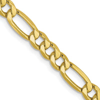 Load image into Gallery viewer, 10k 4.75mm Semi-Solid Figaro Chain
