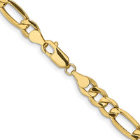 Load image into Gallery viewer, 10k 6.6mm Semi-Solid Figaro Chain
