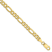 Load image into Gallery viewer, 10K 6.6mm Semi-Solid Figaro Chain

