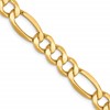 10K 7.3mm Semi-Solid Figaro Chain