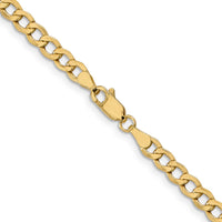 Load image into Gallery viewer, 10K 4.3mm Semi-Solid Curb Chain
