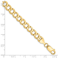 Load image into Gallery viewer, 10K 6.5mm Semi-Solid Curb Chain
