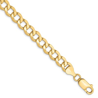 Load image into Gallery viewer, 10K 6.5mm Semi-Solid Curb Chain
