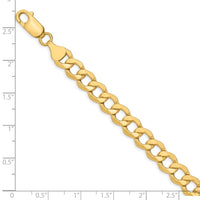 Load image into Gallery viewer, 10K 7mm Semi-Solid Curb Chain

