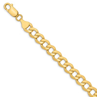 Load image into Gallery viewer, 10K 7mm Semi-Solid Curb Chain
