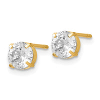 Load image into Gallery viewer, 14k CZ Stud 5.0mm Earrings

