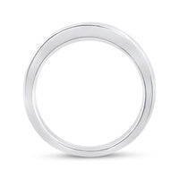 Load image into Gallery viewer, 14kt White Gold Womens Princess Channel-set Diamond Single Row Wedding Band 1 Cttw
