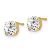 Load image into Gallery viewer, 14k CZ Stud 6.0mm Earrings
