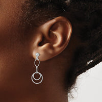 Load image into Gallery viewer, 14K White Gold Post Dangle Earrings
