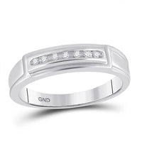 Load image into Gallery viewer, 10kt White Gold His Hers Round Diamond Solitaire Matching Wedding Set 1/3 Cttw
