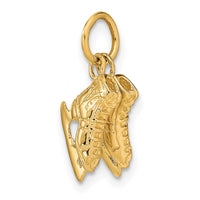 Load image into Gallery viewer, 14k 3-D    PAIR    Of Ice Skates Charm
