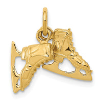 Load image into Gallery viewer, 14k 3-D    PAIR    Of Ice Skates Charm
