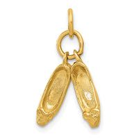 Load image into Gallery viewer, 14K 3D Ballet Slippers Charm
