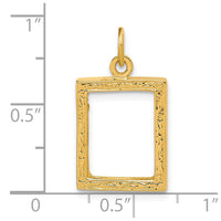 Load image into Gallery viewer, 14k Small Picture Frame Pendant
