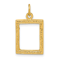 Load image into Gallery viewer, 14k Small Picture Frame Pendant
