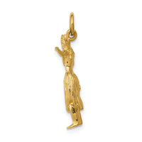 Load image into Gallery viewer, 14k 3-D Hula Dancer Charm
