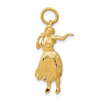 Load image into Gallery viewer, 14k 3-D Hula Dancer Charm

