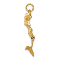 Load image into Gallery viewer, 14k 3D Mermaid Charm
