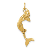 Load image into Gallery viewer, 14k 3D Mermaid Charm
