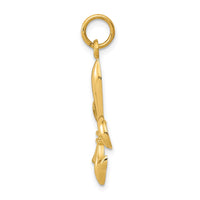 Load image into Gallery viewer, 14k Hollow Fleur De Lis Charm
