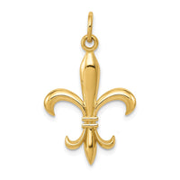 Load image into Gallery viewer, 14k Hollow Fleur De Lis Charm
