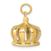 Load image into Gallery viewer, 14k 3D Crown Charm

