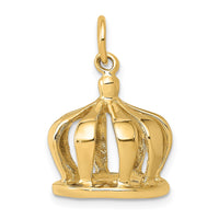 Load image into Gallery viewer, 14k 3D Crown Charm
