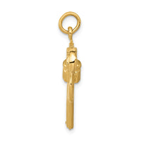 Load image into Gallery viewer, 14k and Rhodium Moveable Revolver Charm

