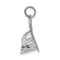 Load image into Gallery viewer, 14k White Gold 3-D Large Fireman&#39;s Hat Charm
