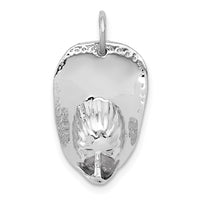 Load image into Gallery viewer, 14k White Gold 3-D Large Fireman&#39;s Hat Charm
