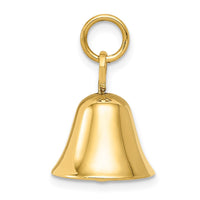 Load image into Gallery viewer, 14k Moveable 3D Wedding Bell Charm

