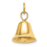 Load image into Gallery viewer, 14k Moveable 3D Wedding Bell Charm
