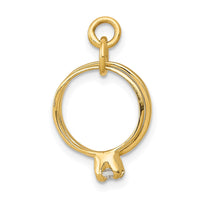 Load image into Gallery viewer, 14k 3D Wedding Rings CZ Charm
