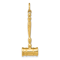 Load image into Gallery viewer, 14k 3-D Gavel Charm
