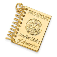 Load image into Gallery viewer, 14k 3D Passport Opens Charm
