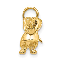 Load image into Gallery viewer, 14k 3D Dachshund Dog Charm
