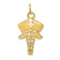 Load image into Gallery viewer, 14k Nurse Symbol Charm
