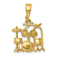 Load image into Gallery viewer, 14K 3D Drum Set Charm
