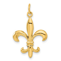 Load image into Gallery viewer, 14k Solid Fleur de Lis 3-D Charm
